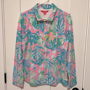 Lilly Pulitzer UPF Betsey zip up size Medium NWT